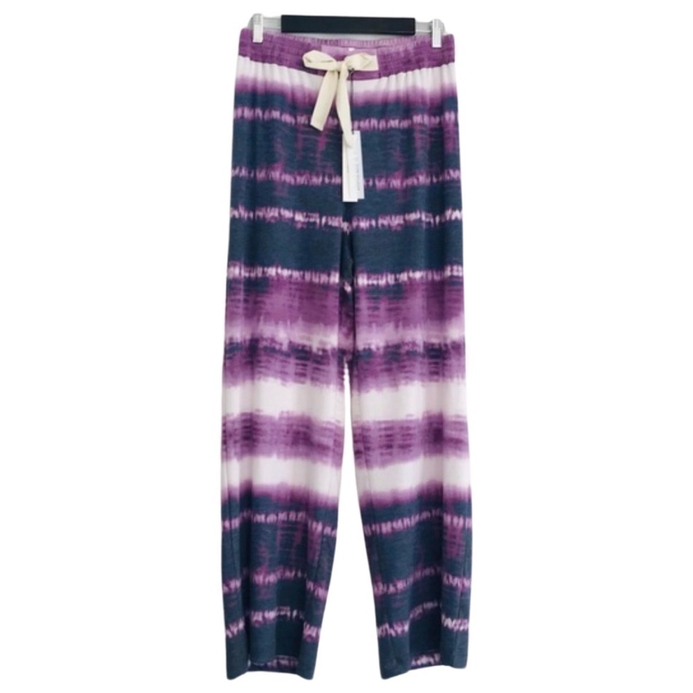 New! June & Hudson Tie Dye Straight Leg Joggers Lounging Pants
